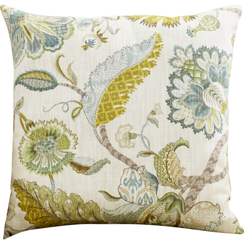 Andover Mills Aoife Peacock 100 Cotton Throw Pillow & Reviews Wayfair